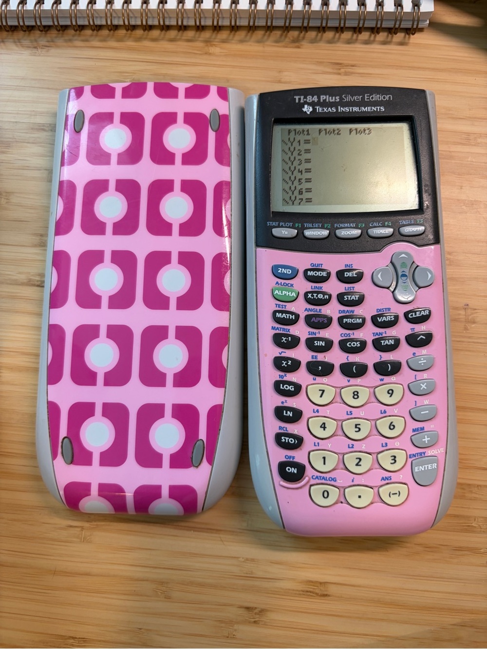 Texas Instruments TI-84 Plus Silver Edition Graphing Calculator - Pink